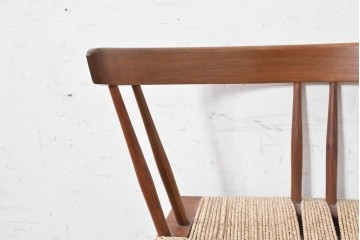 中古　ジョージナカシマ(George Nakashima)　桜製作所　グラスシートチェア(GRASS SEATED CHAIR)　CN120　軽やかな佇まいが魅力のチェア　(R-091366)