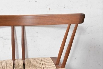 中古　ジョージナカシマ(George Nakashima)　桜製作所　グラスシートチェア(GRASS SEATED CHAIR)　CN120　軽やかな佇まいが魅力のチェア　(R-091366)