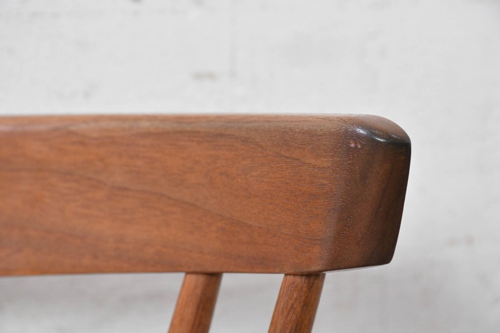 中古　ジョージナカシマ(George Nakashima)　桜製作所　グラスシートチェア(GRASS SEATED CHAIR)　CN120　軽やかな佇まいが魅力のチェア　(R-091366)