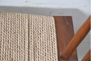 中古　ジョージナカシマ(George Nakashima)　桜製作所　グラスシートチェア(GRASS SEATED CHAIR)　CN120　軽やかな佇まいが魅力のチェア　(R-091366)