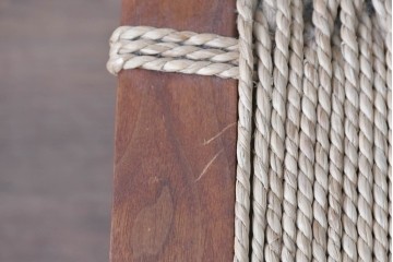中古　ジョージナカシマ(George Nakashima)　桜製作所　グラスシートチェア(GRASS SEATED CHAIR)　CN120　軽やかな佇まいが魅力のチェア　(R-091366)