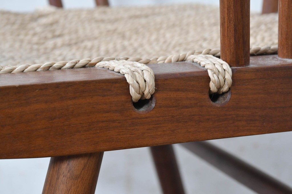 中古　ジョージナカシマ(George Nakashima)　桜製作所　グラスシートチェア(GRASS SEATED CHAIR)　CN120　軽やかな佇まいが魅力のチェア　(R-091366)
