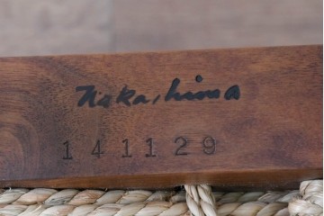 中古　ジョージナカシマ(George Nakashima)　桜製作所　グラスシートチェア(GRASS SEATED CHAIR)　CN120　軽やかな佇まいが魅力のチェア　(R-091366)