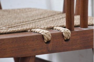 中古　ジョージナカシマ(George Nakashima)　桜製作所　グラスシートチェア(GRASS SEATED CHAIR)　CN120　軽やかな佇まいが魅力のチェア　(R-091367)