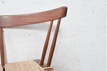 中古　ジョージナカシマ(George Nakashima)　桜製作所　グラスシートチェア(GRASS SEATED CHAIR)　CN120　軽やかな佇まいが魅力のチェア　(R-091367)