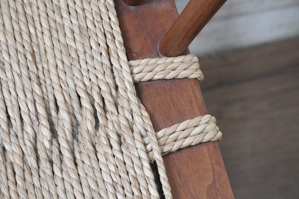 中古　ジョージナカシマ(George Nakashima)　桜製作所　グラスシートチェア(GRASS SEATED CHAIR)　CN120　軽やかな佇まいが魅力のチェア　(R-091367)