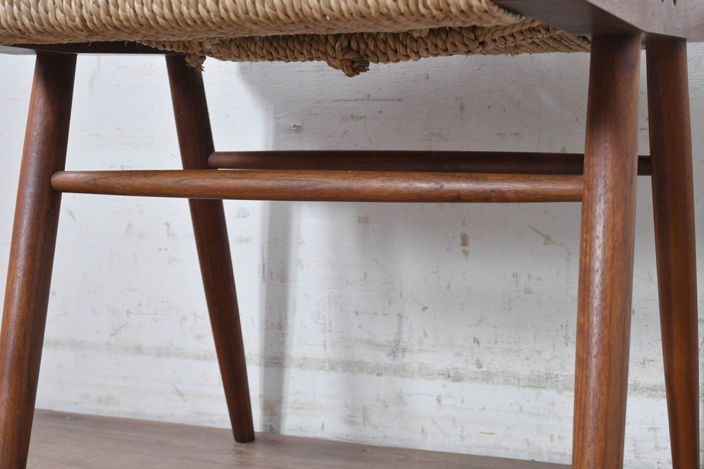 中古　ジョージナカシマ(George Nakashima)　桜製作所　グラスシートチェア(GRASS SEATED CHAIR)　CN120　軽やかな佇まいが魅力のチェア　(R-091367)