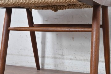 中古　ジョージナカシマ(George Nakashima)　桜製作所　グラスシートチェア(GRASS SEATED CHAIR)　CN120　軽やかな佇まいが魅力のチェア　(R-091367)