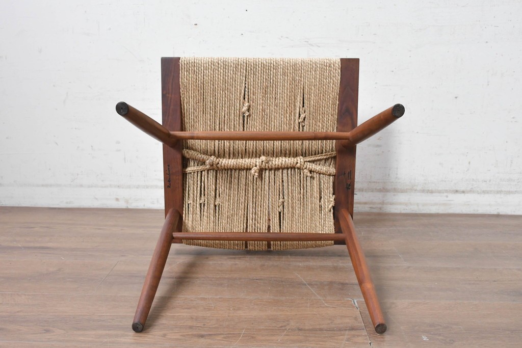 中古　ジョージナカシマ(George Nakashima)　桜製作所　グラスシートチェア(GRASS SEATED CHAIR)　CN120　軽やかな佇まいが魅力のチェア　(R-091367)