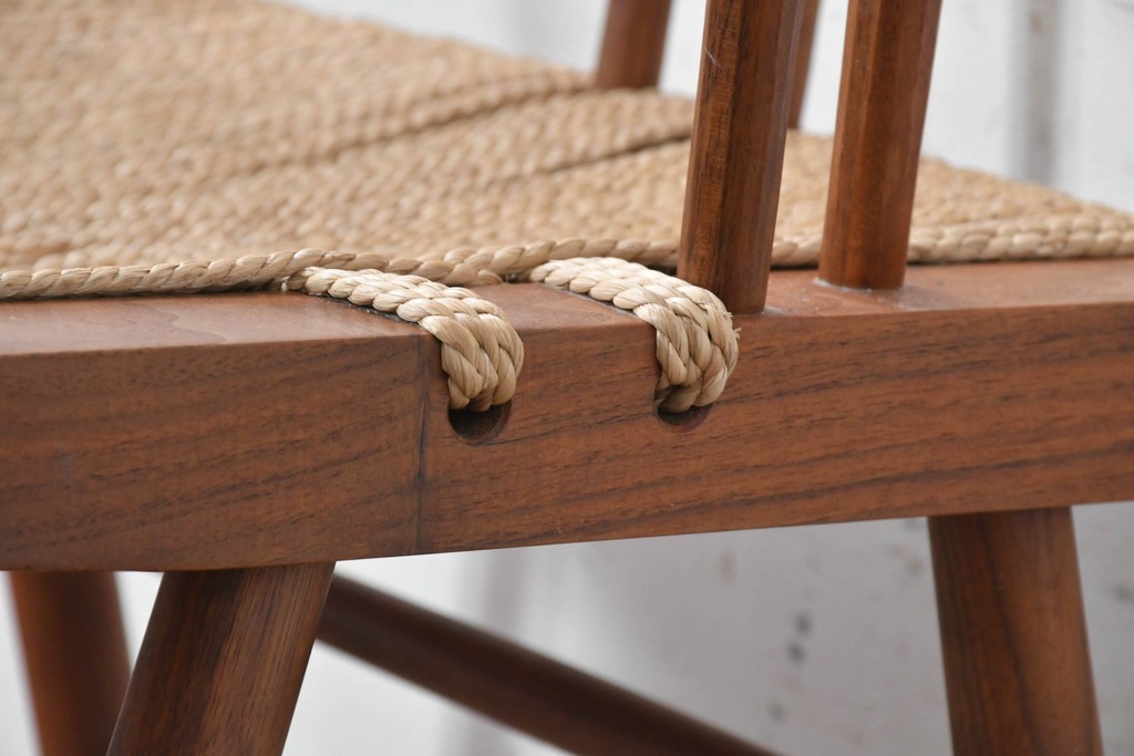 中古　ジョージナカシマ(George Nakashima)　桜製作所　グラスシートチェア(GRASS SEATED CHAIR)　CN120　軽やかな佇まいが魅力のチェア　(R-091368)