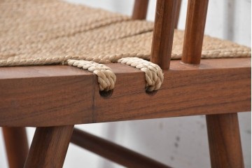 中古　ジョージナカシマ(George Nakashima)　桜製作所　グラスシートチェア(GRASS SEATED CHAIR)　CN120　軽やかな佇まいが魅力のチェア　(R-091368)