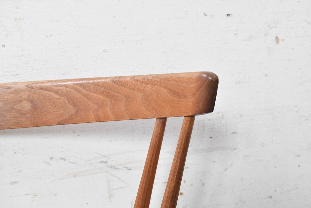 中古　ジョージナカシマ(George Nakashima)　桜製作所　グラスシートチェア(GRASS SEATED CHAIR)　CN120　軽やかな佇まいが魅力のチェア　(R-091368)