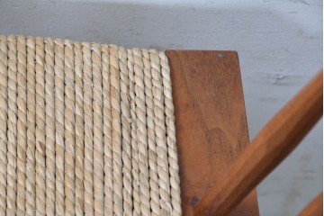 中古　ジョージナカシマ(George Nakashima)　桜製作所　グラスシートチェア(GRASS SEATED CHAIR)　CN120　軽やかな佇まいが魅力のチェア　(R-091368)