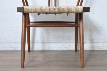 中古　ジョージナカシマ(George Nakashima)　桜製作所　グラスシートチェア(GRASS SEATED CHAIR)　CN120　軽やかな佇まいが魅力のチェア　(R-091368)