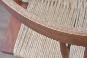 中古　ジョージナカシマ(George Nakashima)　桜製作所　グラスシートチェア(GRASS SEATED CHAIR)　CN120　軽やかな佇まいが魅力のチェア　(R-091368)