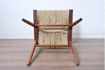 中古　ジョージナカシマ(George Nakashima)　桜製作所　グラスシートチェア(GRASS SEATED CHAIR)　CN120　軽やかな佇まいが魅力のチェア　(R-091368)
