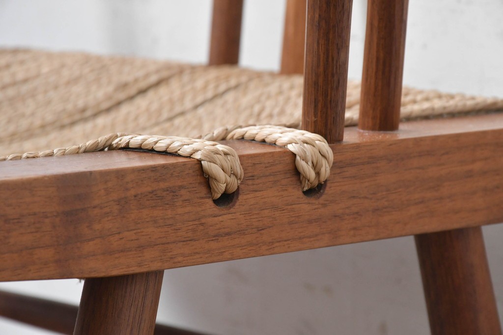 中古　ジョージナカシマ(George Nakashima)　桜製作所　グラスシートチェア(GRASS SEATED CHAIR)　CN120　軽やかな佇まいが魅力のチェア　(R-091369)