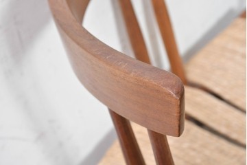 中古　ジョージナカシマ(George Nakashima)　桜製作所　グラスシートチェア(GRASS SEATED CHAIR)　CN120　軽やかな佇まいが魅力のチェア　(R-091369)