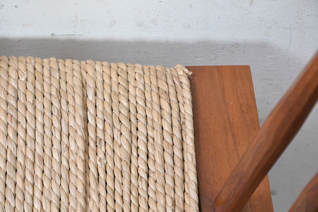 中古　ジョージナカシマ(George Nakashima)　桜製作所　グラスシートチェア(GRASS SEATED CHAIR)　CN120　軽やかな佇まいが魅力のチェア　(R-091369)