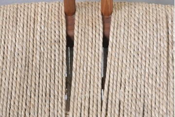 中古　ジョージナカシマ(George Nakashima)　桜製作所　グラスシートチェア(GRASS SEATED CHAIR)　CN120　軽やかな佇まいが魅力のチェア　(R-091369)