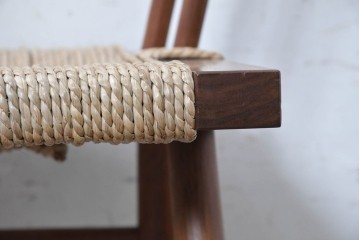 中古　ジョージナカシマ(George Nakashima)　桜製作所　グラスシートチェア(GRASS SEATED CHAIR)　CN120　軽やかな佇まいが魅力のチェア　(R-091369)