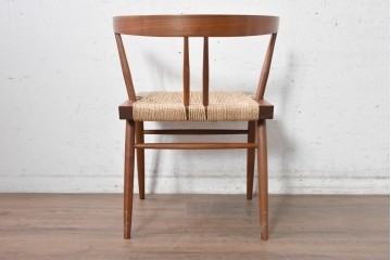 中古　ジョージナカシマ(George Nakashima)　桜製作所　グラスシートチェア(GRASS SEATED CHAIR)　CN120　軽やかな佇まいが魅力のチェア　(R-091369)