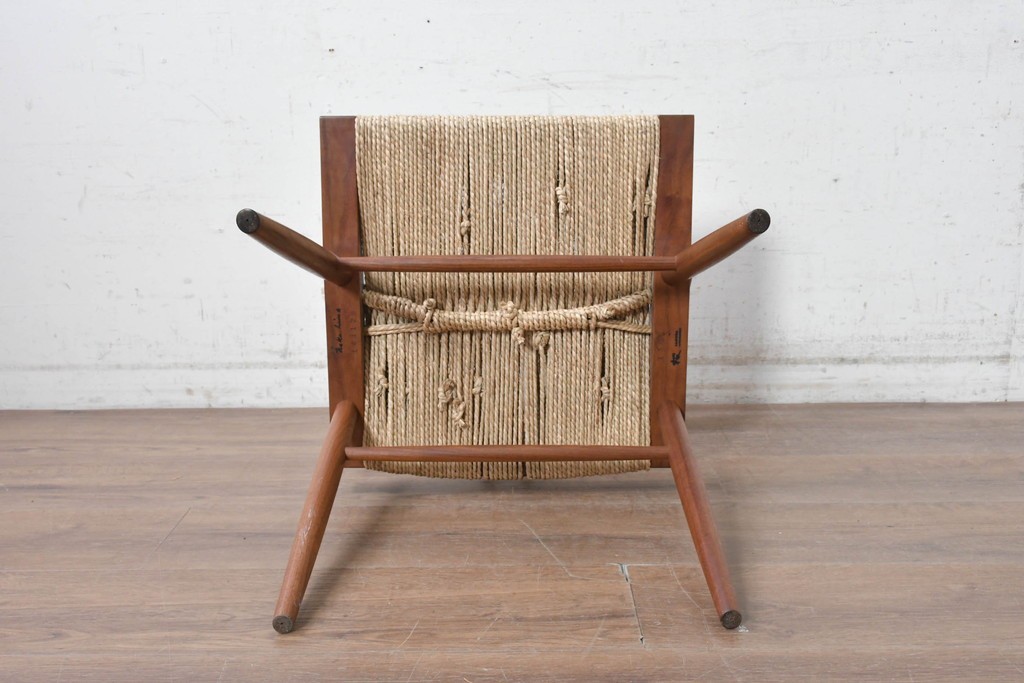 中古　ジョージナカシマ(George Nakashima)　桜製作所　グラスシートチェア(GRASS SEATED CHAIR)　CN120　軽やかな佇まいが魅力のチェア　(R-091369)