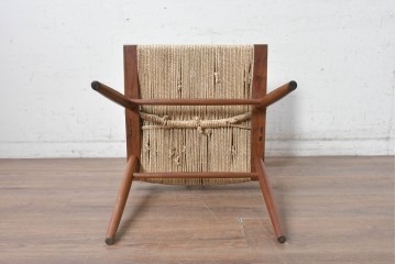 中古　ジョージナカシマ(George Nakashima)　桜製作所　グラスシートチェア(GRASS SEATED CHAIR)　CN120　軽やかな佇まいが魅力のチェア　(R-091369)