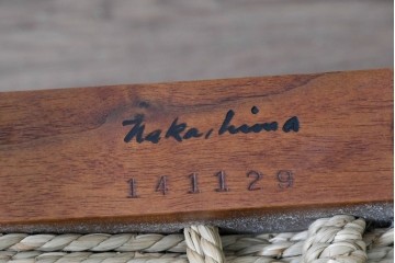 中古　ジョージナカシマ(George Nakashima)　桜製作所　グラスシートチェア(GRASS SEATED CHAIR)　CN120　軽やかな佇まいが魅力のチェア　(R-091369)