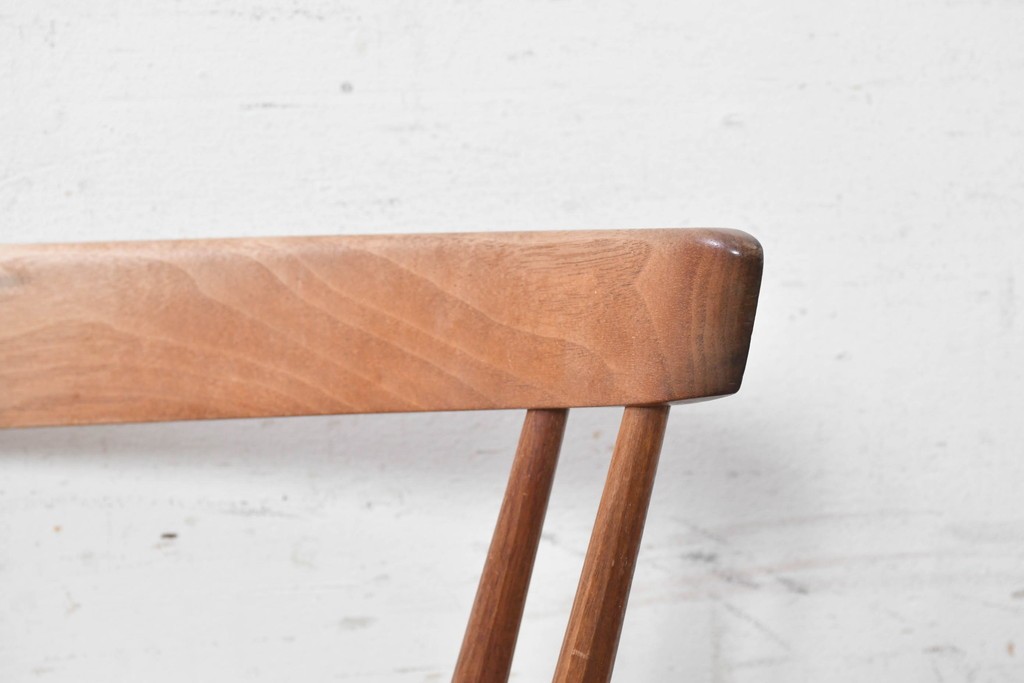 中古　ジョージナカシマ(George Nakashima)　桜製作所　グラスシートチェア(GRASS SEATED CHAIR)　CN120　軽やかな佇まいが魅力のチェア　(R-091370)