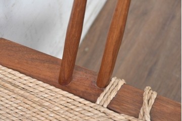中古　ジョージナカシマ(George Nakashima)　桜製作所　グラスシートチェア(GRASS SEATED CHAIR)　CN120　軽やかな佇まいが魅力のチェア　(R-091370)