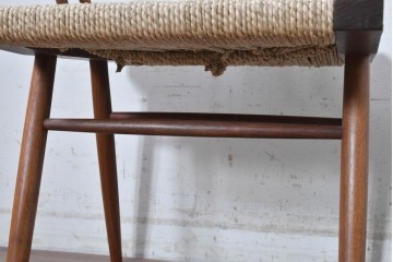 中古　ジョージナカシマ(George Nakashima)　桜製作所　グラスシートチェア(GRASS SEATED CHAIR)　CN120　軽やかな佇まいが魅力のチェア　(R-091370)