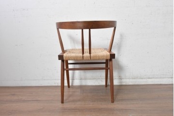 中古　ジョージナカシマ(George Nakashima)　桜製作所　グラスシートチェア(GRASS SEATED CHAIR)　CN120　軽やかな佇まいが魅力のチェア　(R-091370)