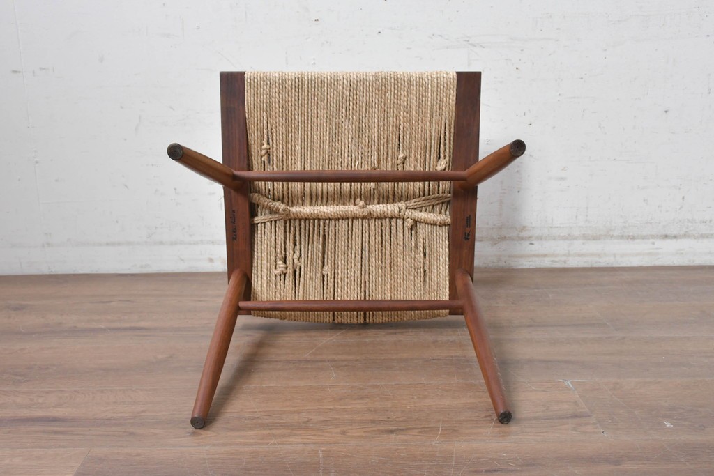 中古　ジョージナカシマ(George Nakashima)　桜製作所　グラスシートチェア(GRASS SEATED CHAIR)　CN120　軽やかな佇まいが魅力のチェア　(R-091370)