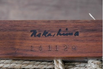 中古　ジョージナカシマ(George Nakashima)　桜製作所　グラスシートチェア(GRASS SEATED CHAIR)　CN120　軽やかな佇まいが魅力のチェア　(R-091370)