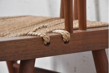 中古　ジョージナカシマ(George Nakashima)　桜製作所　グラスシートチェア(GRASS SEATED CHAIR)　CN120　軽やかな佇まいが魅力のチェア　(R-091371)