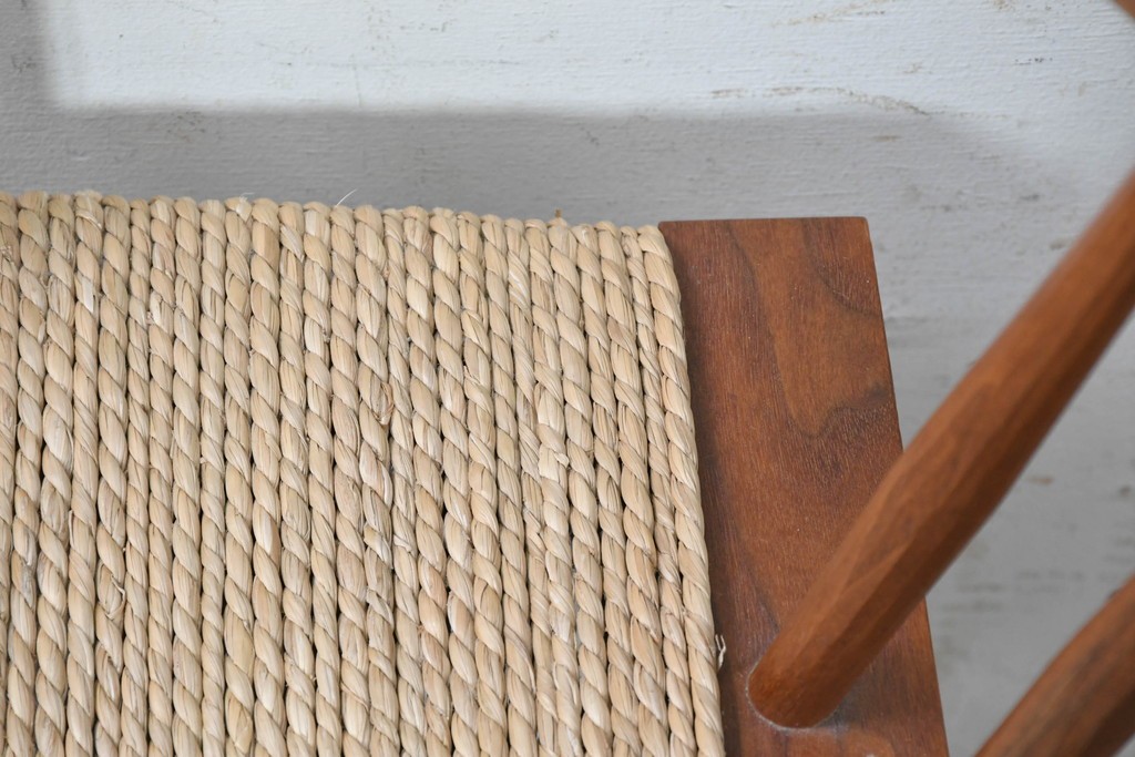中古　ジョージナカシマ(George Nakashima)　桜製作所　グラスシートチェア(GRASS SEATED CHAIR)　CN120　軽やかな佇まいが魅力のチェア　(R-091371)