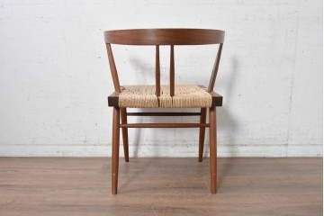 中古　ジョージナカシマ(George Nakashima)　桜製作所　グラスシートチェア(GRASS SEATED CHAIR)　CN120　軽やかな佇まいが魅力のチェア　(R-091371)