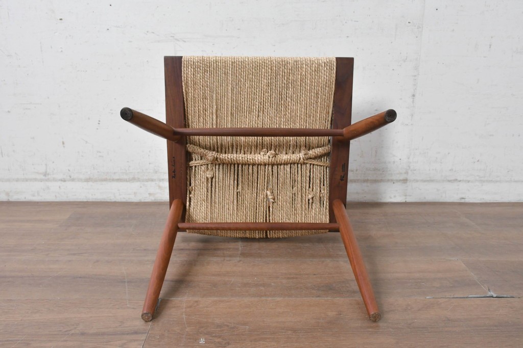 中古　ジョージナカシマ(George Nakashima)　桜製作所　グラスシートチェア(GRASS SEATED CHAIR)　CN120　軽やかな佇まいが魅力のチェア　(R-091371)