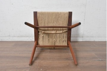 中古　ジョージナカシマ(George Nakashima)　桜製作所　グラスシートチェア(GRASS SEATED CHAIR)　CN120　軽やかな佇まいが魅力のチェア　(R-091371)