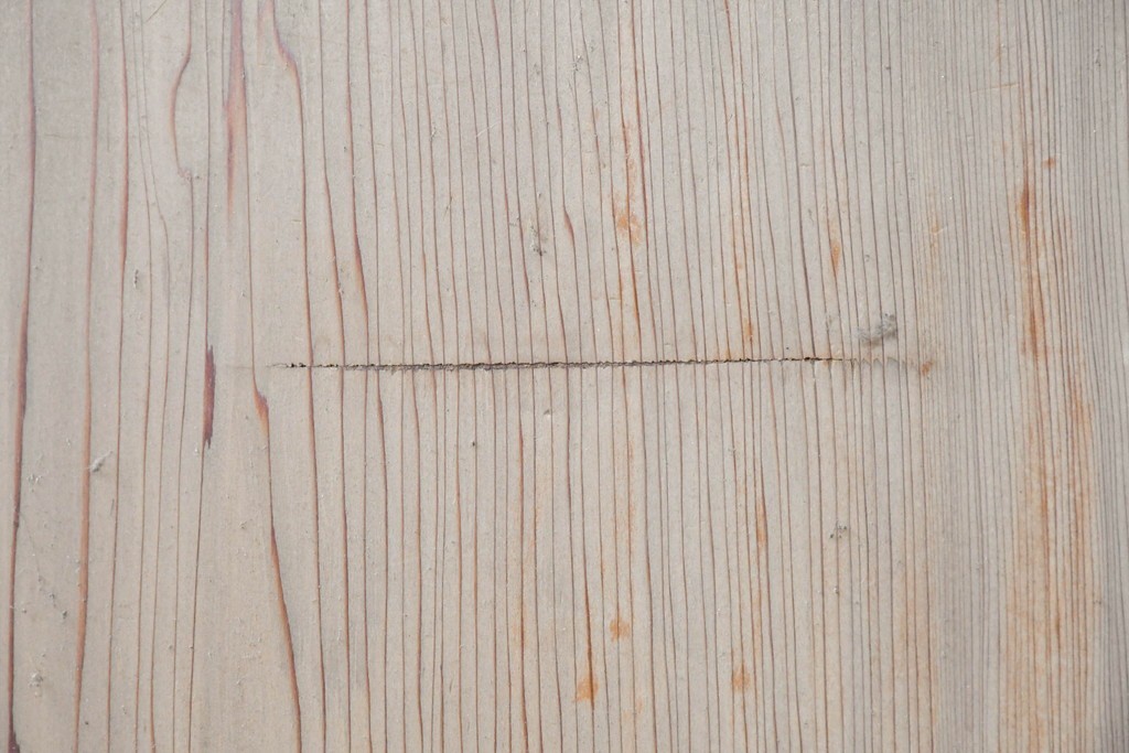 アンティーク建具　昭和初期から昭和中期　鏡板一枚板　型板ガラス入りのシンプルなドア1枚　(R-091374)