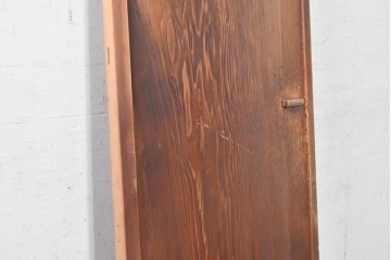 アンティーク建具　昭和初期から昭和中期　鏡板一枚板　型板ガラス入りのシンプルなドア1枚　(R-091375)
