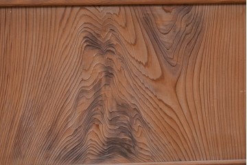 ヴィンテージ建具　昭和後期　幅狭　すりガラスがレトロな印象を添えるガラス戸4枚セット　(R-091378)