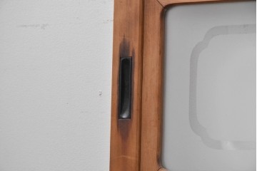 ヴィンテージ建具　昭和後期　幅狭　すりガラスがレトロな印象を添えるガラス戸4枚セット　(R-091378)