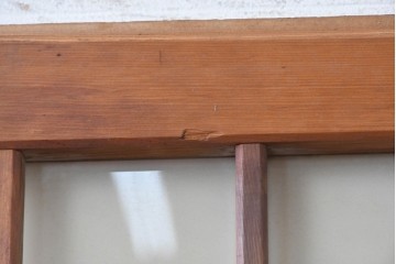 ヴィンテージ建具　昭和中期　格子意匠が和の趣を添えるガラス戸4枚セット　(R-091379)