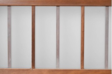 ヴィンテージ建具　昭和中期　格子意匠が和の趣を添えるガラス戸4枚セット　(R-091379)
