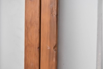 ヴィンテージ建具　昭和中期　格子意匠が和の趣を添えるガラス戸4枚セット　(R-091379)