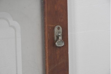 ヴィンテージ建具　昭和中期　横桟のすっきりとしたガラス戸4枚セット　(R-091381)