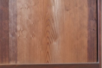 アンティーク建具　昭和初期　木味を楽しむガラス帯戸4枚セット　(R-091383)