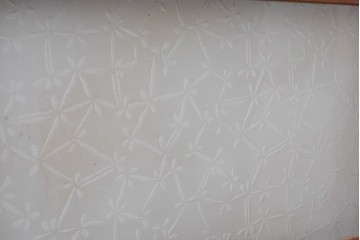アンティーク建具　昭和初期　木味を楽しむガラス帯戸4枚セット　(R-091383)